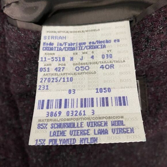 Hugo Boss Black Label Sirrah 40R Men's Blazer - Picture 3 of 9